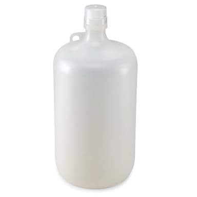 Bottle, Narrow Mouth, PP Bottle, Attached PP Screw Cap, 4 Litres (1 Gallon) - CS/6