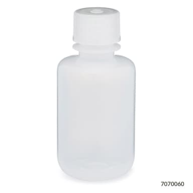 Bottle, Narrow Mouth, LDPE Bottle, Attached PP Screw Cap, 60mL , 12/Pack - cs-72