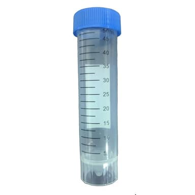 50mL Polypropylene Centrifuge Tube - Conical, Paperboard Rack, Sterile, 25/Rack, 500/CS