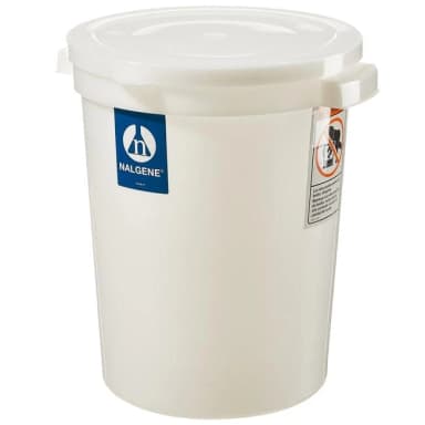 Container Large Round w/Cover HDPE 20 L