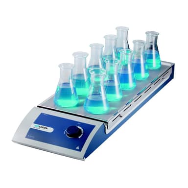 SCI-S10 Analog Magnetic Stirrer 10-Channel, s/steel plate, 220-240V, 50/60Hz, Euro Plug