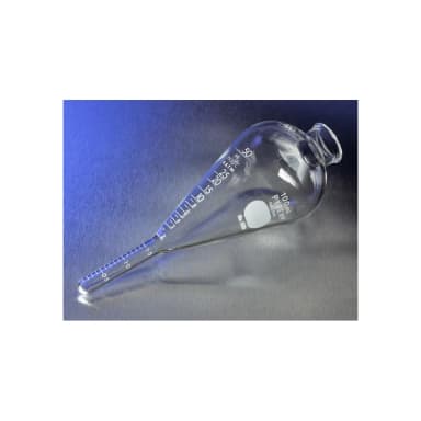 PYREX 100mL Oil Pear-Shaped Centrifuge Tube Lifetime-Red with White Graduations