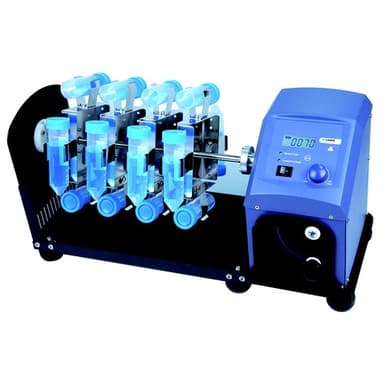 SCI-RL-Pro LCD Digital Rotisserie Tube Rotator, with 18900147 16 x 50ml tube holder accessory, 100-220V, 50/60Hz, Euro Plug
