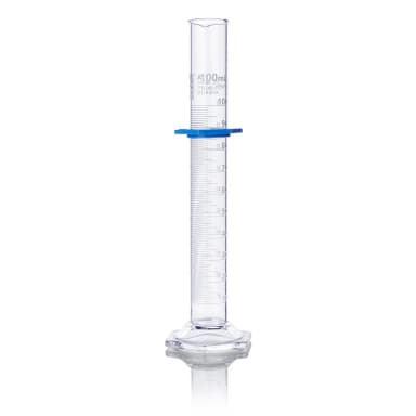 Cylinder, Graduated, Globe Glass, 100mL, Class A, To Deliver (TD), Dual Grads, ASTM E1272, 1/Box - CS/6