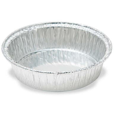 Aluminum Weigh Dish, 70mm OD, 75ml, Crimped Side and Curled Lip - CS/1000