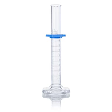 Cylinder, Graduated, Globe Glass, 10mL, Class B, To Deliver (TD), Dual Grads, ASTM E1272, 4/Box - CS/24