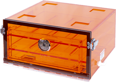 Amber Acrylic Desiccators, 12" x 12" x 1/4" Amber Perforated Shelf