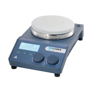 SCI340-ProT Circular LCD Digital Magnetic Hotplate Stirrer, ceramic plate, 220-240V, 50/60Hz, Euro Plug