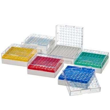 Colored 5026-0909 CryoBox PC Assorted Colors 1.2-2mL, 9x9 Array
