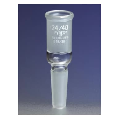 PYREX Reducing Adapters with 29/42 Standard Taper Outer Joint and 24/40 Standard Taper Inner Joint