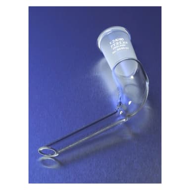 PYREX 105 Angled Tube Adapter with Single 24/40 Standard Taper Joint