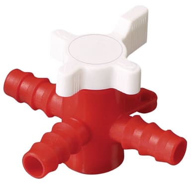 Three-way Valve, PP/PE 7-9mm, 1/EA