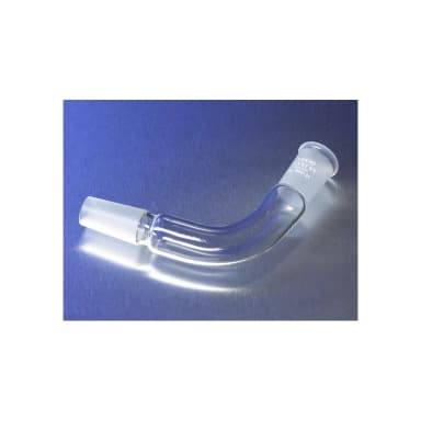 PYREX 105 Angled Tube Adapter with Two-Way 24/40 Standard Taper Joints