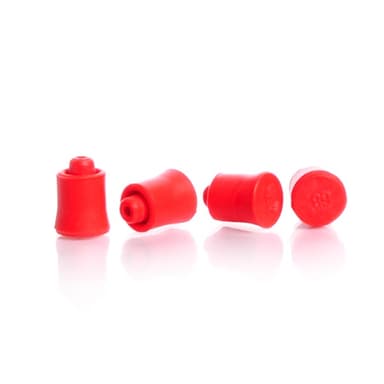 RUBBER SEPTA 10MM RED PK/100