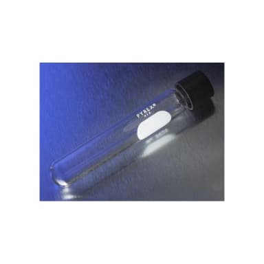 PYREX 9mL Screw Cap Culture Tubes with PTFE Lined Phenolic Caps, 13x100mm