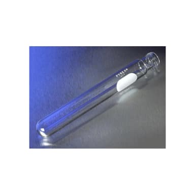 PYREX 16x150mm Disposable Round Bottom Threaded Culture Tubes, With White Marking Spot, Without Caps, Bulk Pack