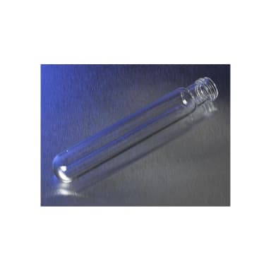 PYREX 16x125mm Disposable Round Bottom Threaded Culture Tubes, Without Marking Spot or Caps, Bulk Pack