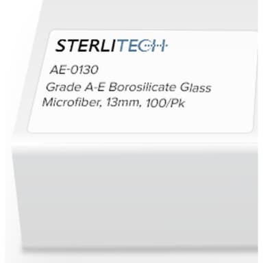 Grade A-E Borosilicate Glass Microfiber, 13mm, 100/Pk