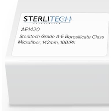 Grade A-E Borosilicate Glass Microfiber, 142mm, 100/Pk