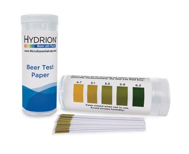 Beer pH Test Strips, 100/vial, Carton10