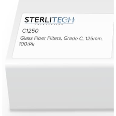 Grade C Borosilicate Glass Microfiber, 125mm, 100/Pk