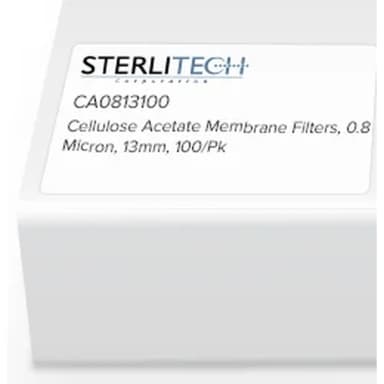 Cellulose Acetate Syringe Filters, Abluo, 0.8 Micron, 13mm, 1000/Pk