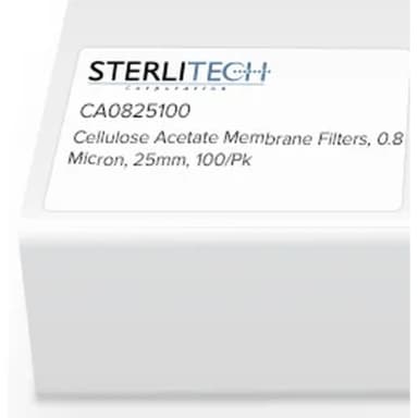 Cellulose Acetate Syringe Filters, Abluo, 0.8 Micron, 25mm, 1000/Pk