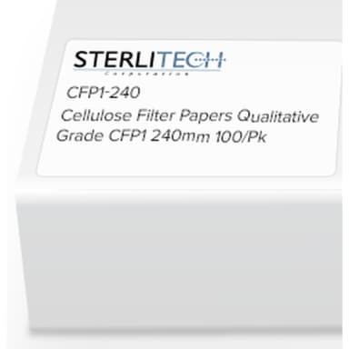 Grade CFP1 Cellulose Filter Paper, 240mm, 100/Pk
