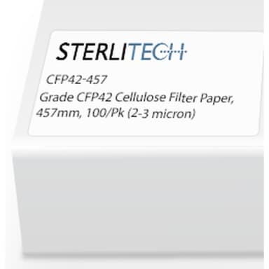Grade CFP42 Cellulose Filter Paper, 457mm, 100/Pk