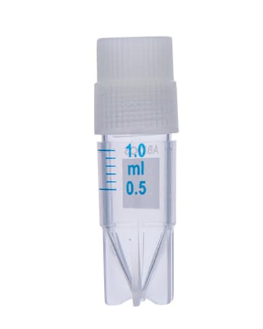Abdos Cryo Vial External Thread with Star Foot, Polypropylene (PP) 1 mL, Gamma Sterilized, 1,000/CS