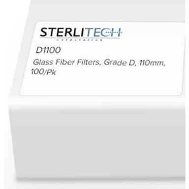 Grade D Borosilicate Glass Microfiber, 110mm, 100/Pk