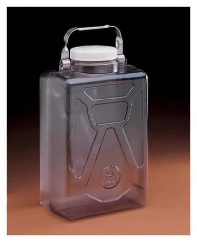 Clearboy Transparent Carboy Rect w/SS Handle PC 9L