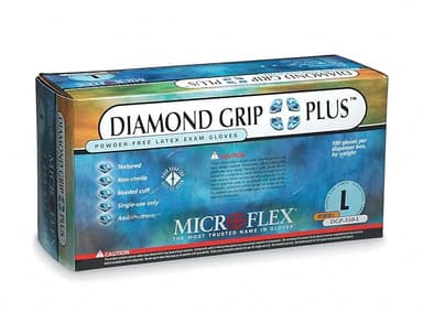 Diamond Grip™ PF Latex Exam Small