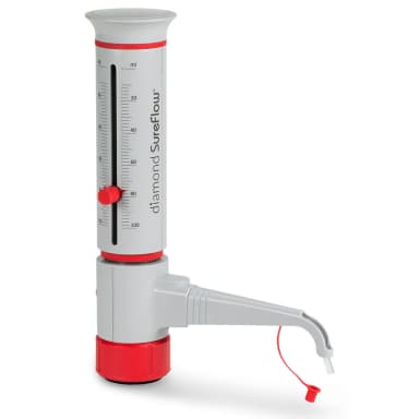 Bottle Top Dispenser, Diamond SureFlow, Standard, 10.0mL to 100.0mL, 2.0mL increments