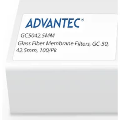 Glass Fiber Membrane Filters, GC-50, 42.5mm, 100/Pk