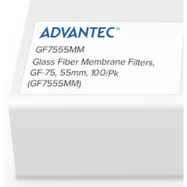 Glass Fiber Membrane Filters, GF-75, 55mm, 100/Pk