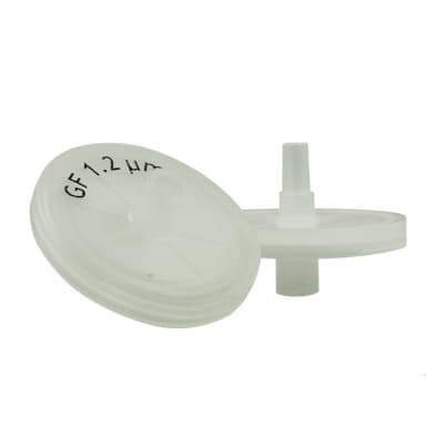 Glass Fiber Syringe Filters, Abluo, 1.2 Micron, 25mm, 50/Pk