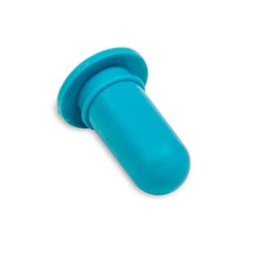 Silicone Rubber Bulb 3mL pk24, Blue