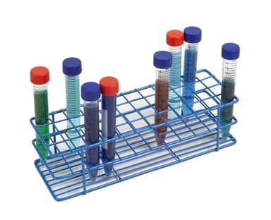 Coated Wire Tube Rack 13-16mm 6x12 Format, Blue