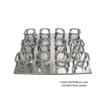 Platform with 12 x 250mL flask clamps