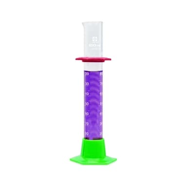 SIBATA Glass Graduated Cylinders, Student Grade - 100mL, Pack of 6