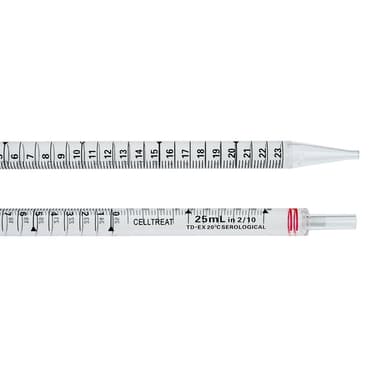 25mL Pipet, Individually Wrapped, Paper/Plastic, Bag, Sterile
