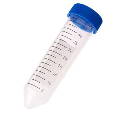 50mL Centrifuge Tube, Blue Cap – Bag, Sterile