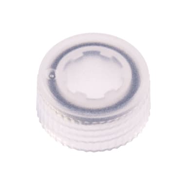 CAP ONLY, Screw Top Micro Tube Cap, O-Ring, Translucent, Clear, Sterile