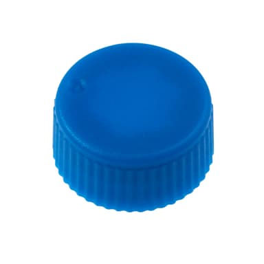 CAP ONLY, Screw Top Micro Tube Cap, O-Ring, Opaque, Blue, Non-sterile