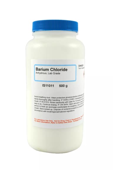 BARIUM CHLORIDE ANHYDROUS L/G 500G