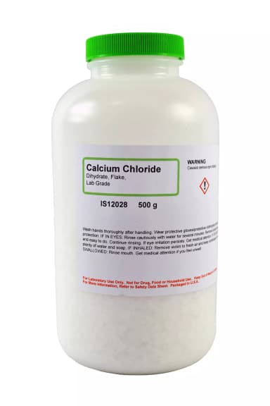 CALCIUM CHLORIDE DIHYDRATE L/G FLAKE, 500G