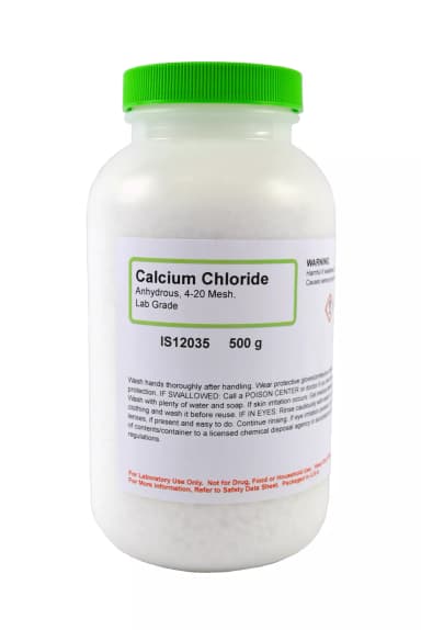 CALCIUM CHLORIDE ANHYDROUS L/G (4-20 MESH), 500G