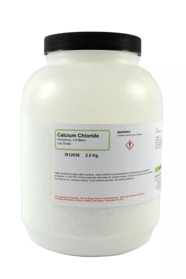 CALCIUM CHLORIDE ANHYDROUS L/G (4-8 MESH), 2.5KG