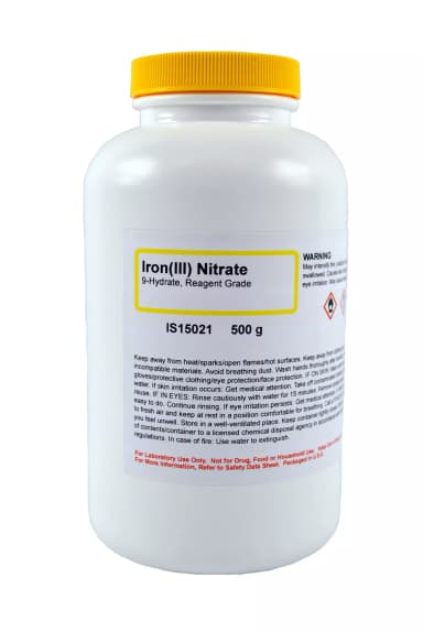 IRON (III) NITRATE 9-HYDRATE R/G, 500G